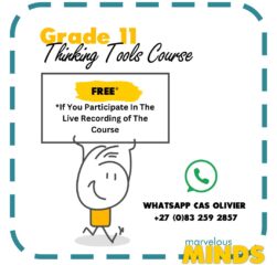 Grade 11 Thinking Tools Course Invitation