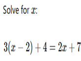 Solve for x 2