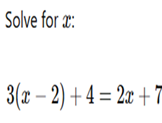 Solve for x Solve for x 2